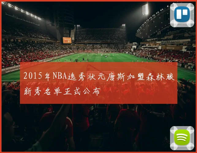 2015年NBA选秀状元唐斯加盟森林狼新秀名单正式公布